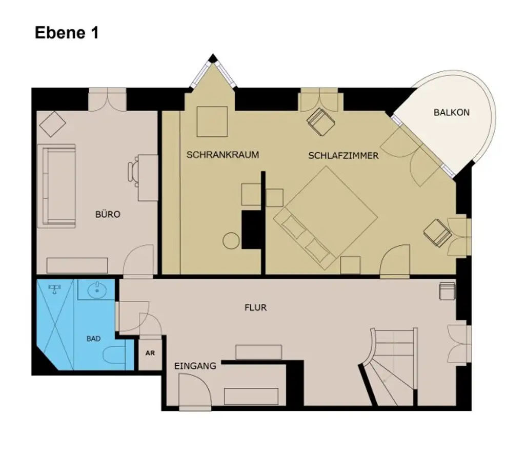 Dachgeschoss-Maisonette mit Loft-Charakter, Wellness-Oase & Weitblick