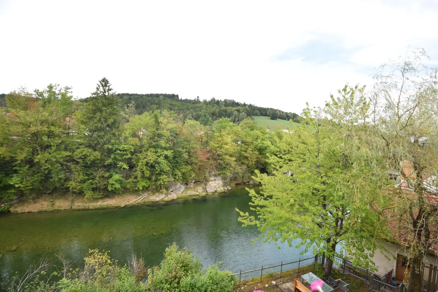 Blick vom Balkon