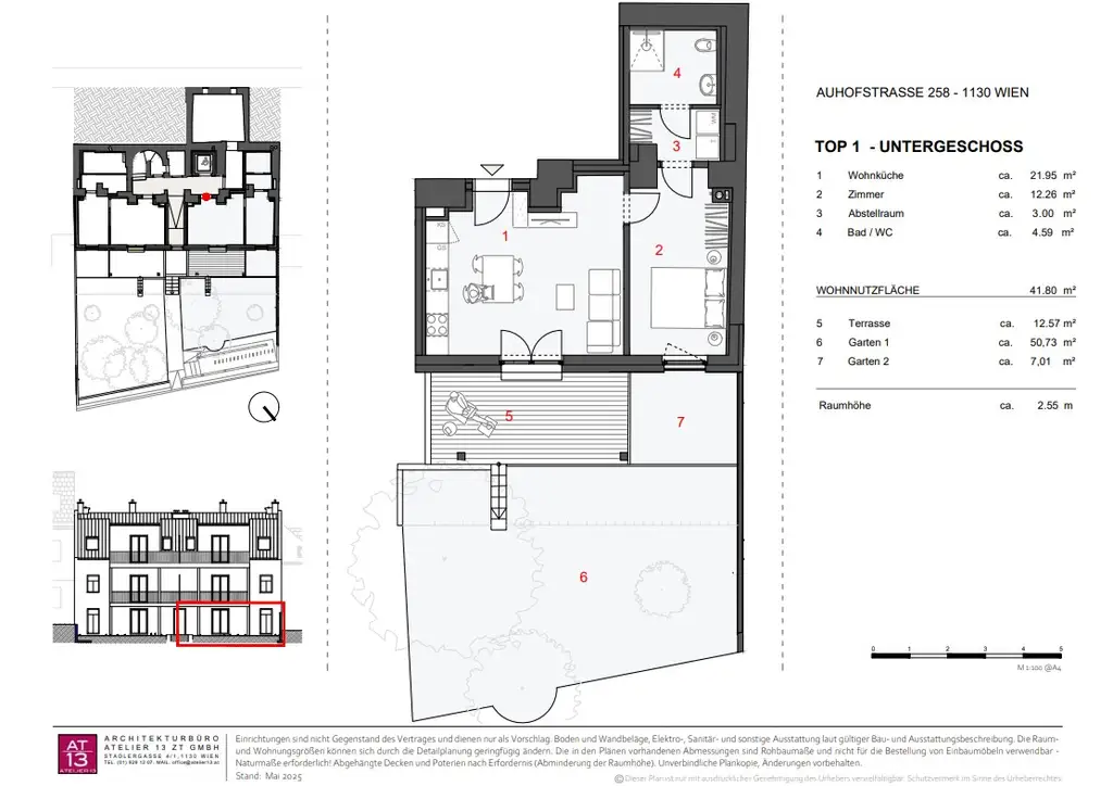2-Zimmer-Gartenjuwel: exklusive Gartenwohnung mit Terrasse in Hacking