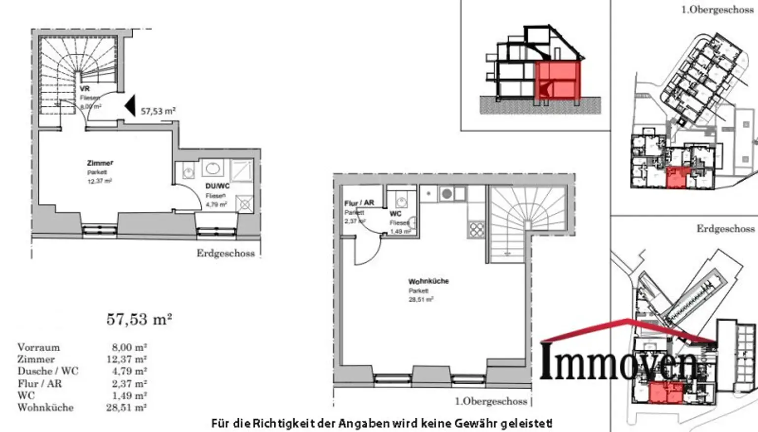 Schöne Maisonettewohnung in Ruhelage
