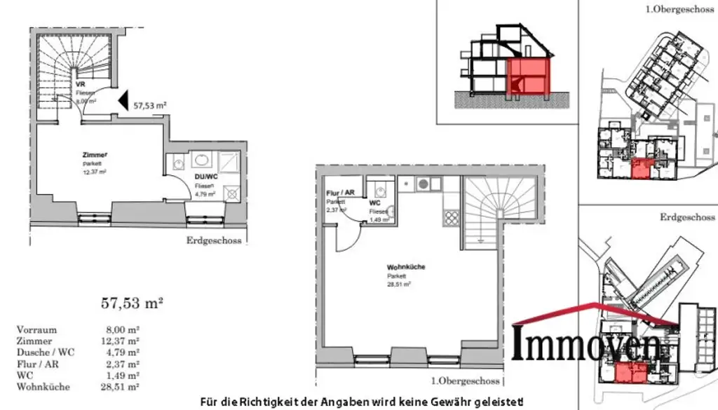 Schöne Maisonettewohnung in Ruhelage