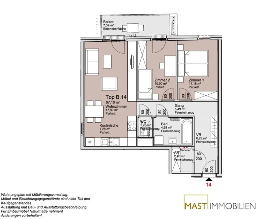 *Ende 2026* Provisionsfreie 3-Zimmer Wohnung unweit der Alten Donau!