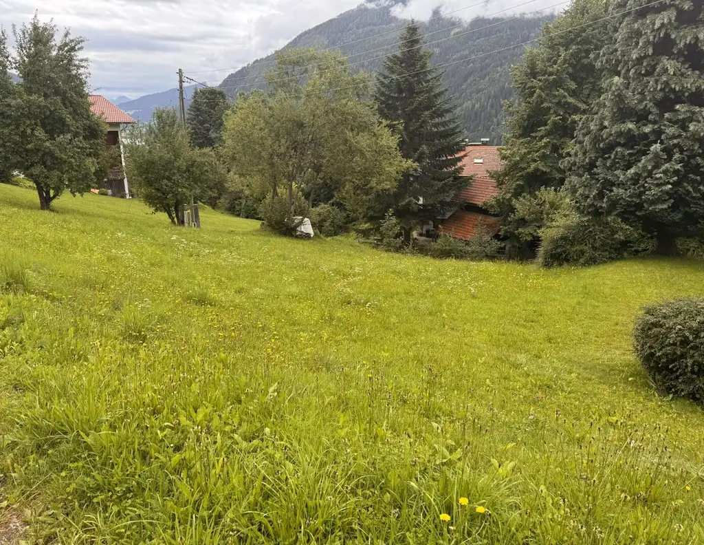Ihr Baugrundstück in idyllischer Lage oberhalb von Radenthein, St. Peter, mit Bergblick!