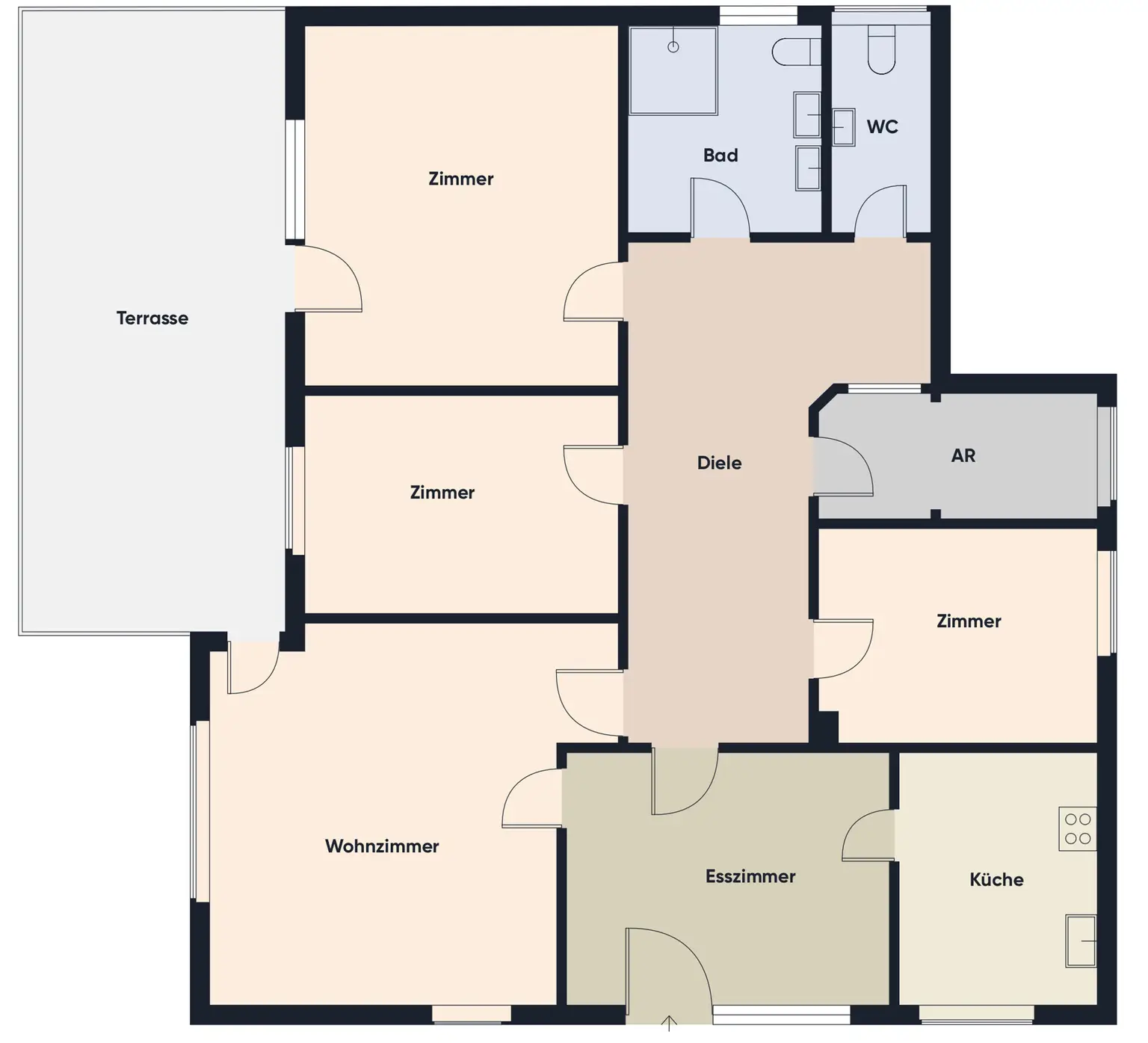 Grundrissplan ohne Maßstab