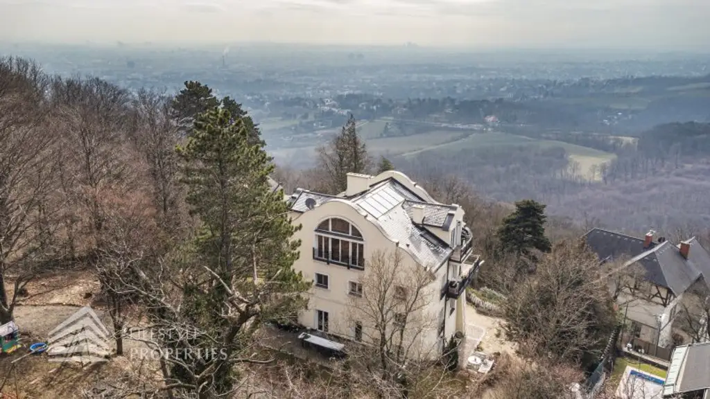 Luxuriöse Parkvilla mit einzigartigem Fernblick am Kahlenberg