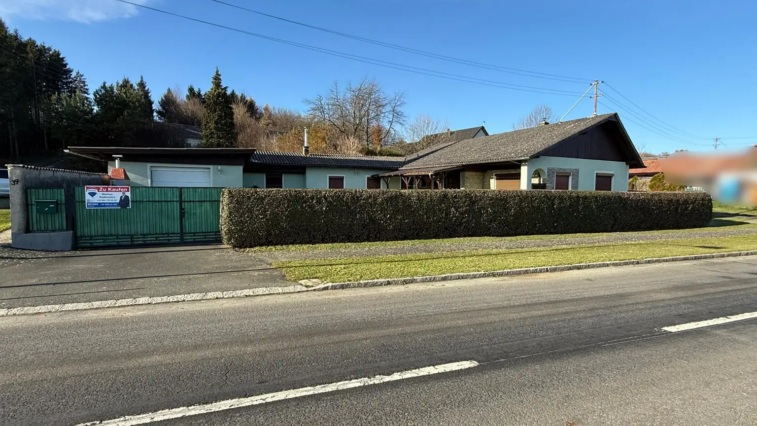 Objekt von der Straße