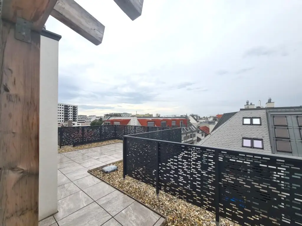 Neubau-Erstbezug - 1 Zimmer mit Außenfläche und sehr großer Gemeinschaftsterrase ca. 60 m² - unweit der U2 Station Stadlau
