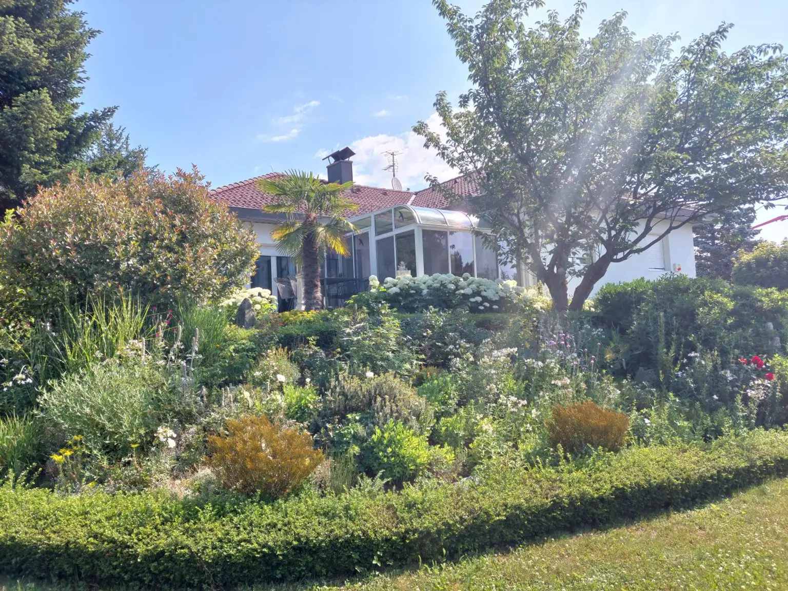 traumhafte Gartenansicht
