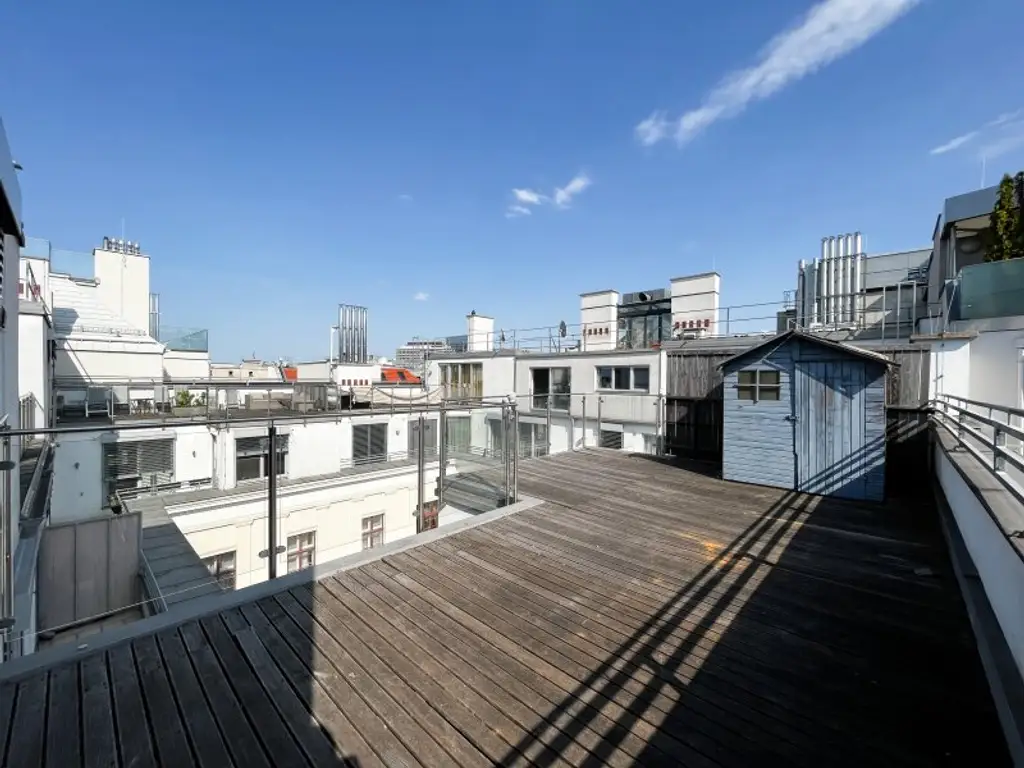 DACHTERRASSENMIETE, Nähe Börse / Rudolfsplatz - teilmöbliert
