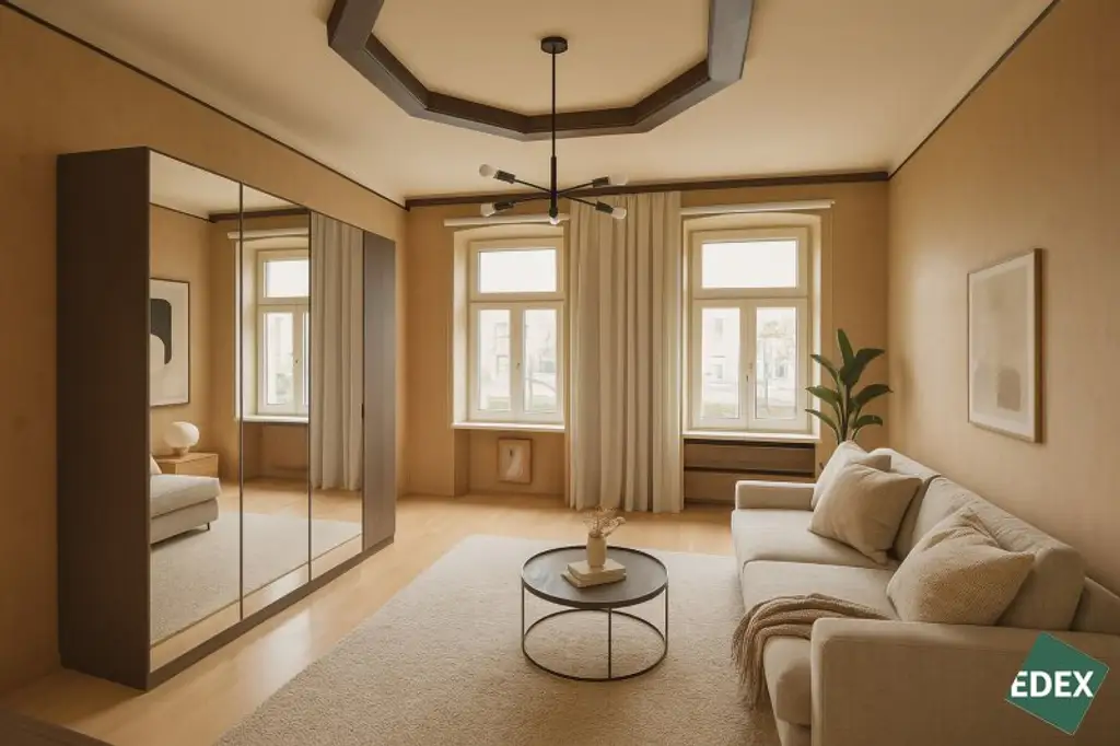 Sanierungsbedürftige 4-Zimmer-Altbauwohnung mit viel Charme