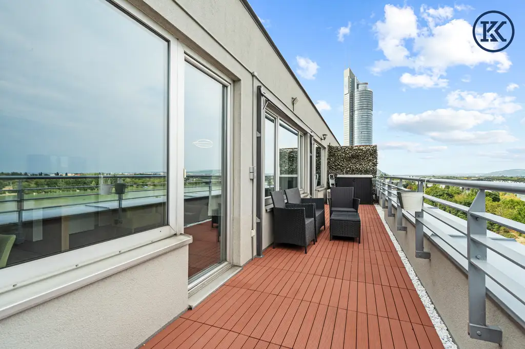 2 Zimmerwohnungen mit großer Terrasse im 8. Stockwerk!