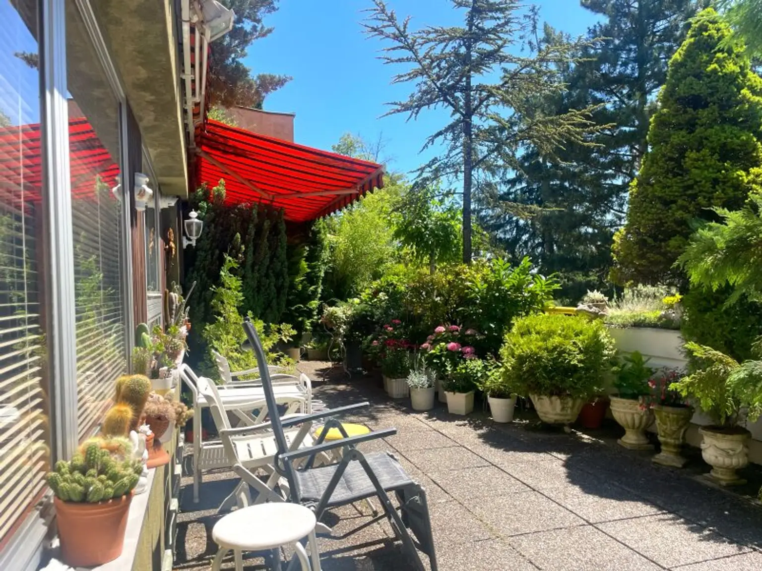 Neuwaldegger Terrassenwohnung mit Pool und Sauna Zugang