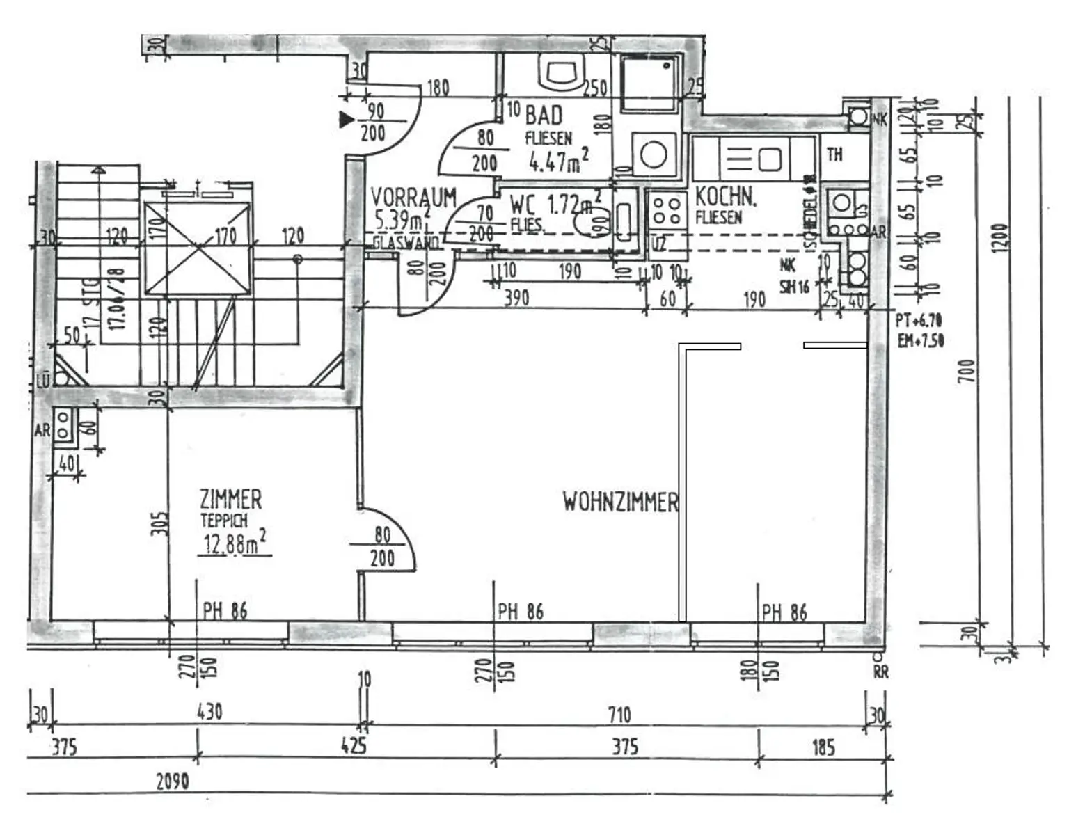 3-Zimmer-Wohnung nahe Gersthofer Platz u. Türkenschanzpark