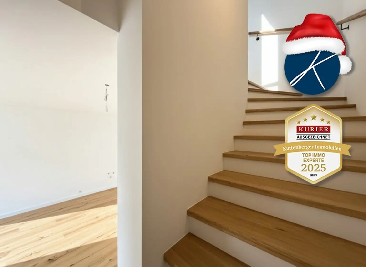 Hochwertige Treppe mit Eichenbelag