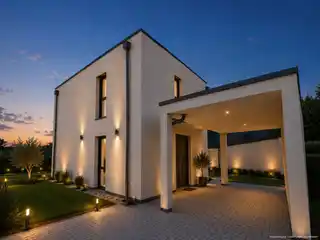 Haus + Carport visualisiert