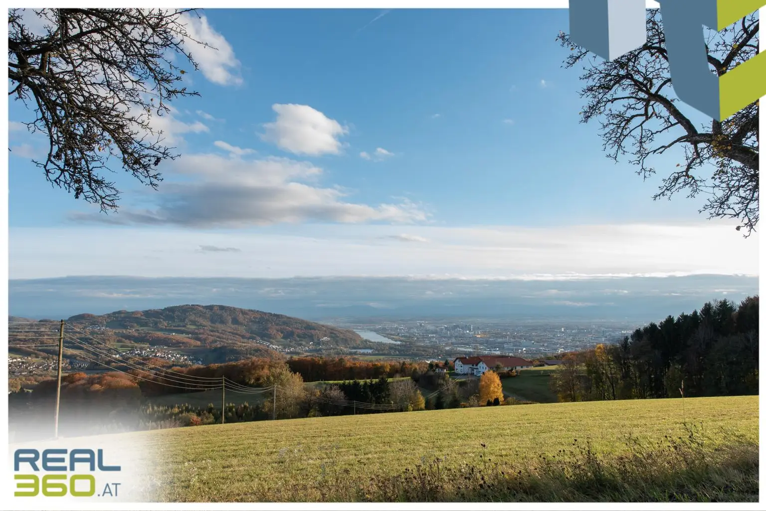 Blick auf die Stadt vom Spazierweg (3min entfernt)