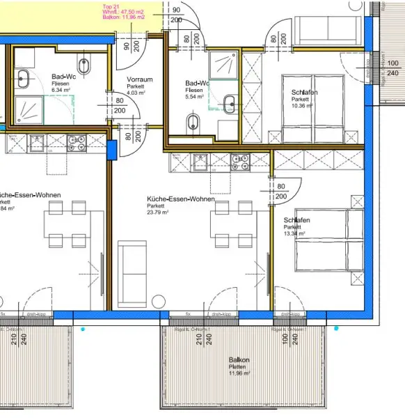 ERSTBEZUG - NEUBAU - Wunderschöne Wohnungen mit eigenem Tiefgaragenplatz im Stadtteil Neustadt