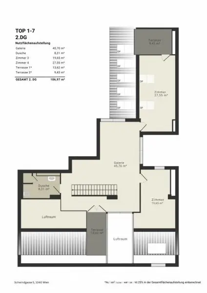 Stadthaus im Dach: Palais-Charme auf drei Etagen