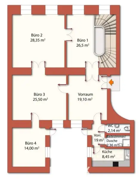 Renoviertes Altbaubüro | repräsentative Adresse und Räumlichkeiten | sensationelle Lage Am Heumarkt