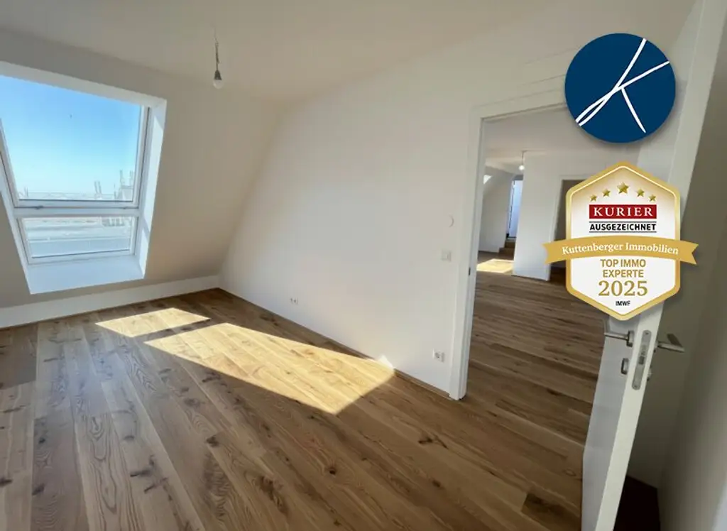 *Superprojekt: ''Über den Baumwipfeln" *TOP 53* MIT BALKON + SUPER-PANORAMA-DACHTERRASSEN + 360° WIEN-BLICK