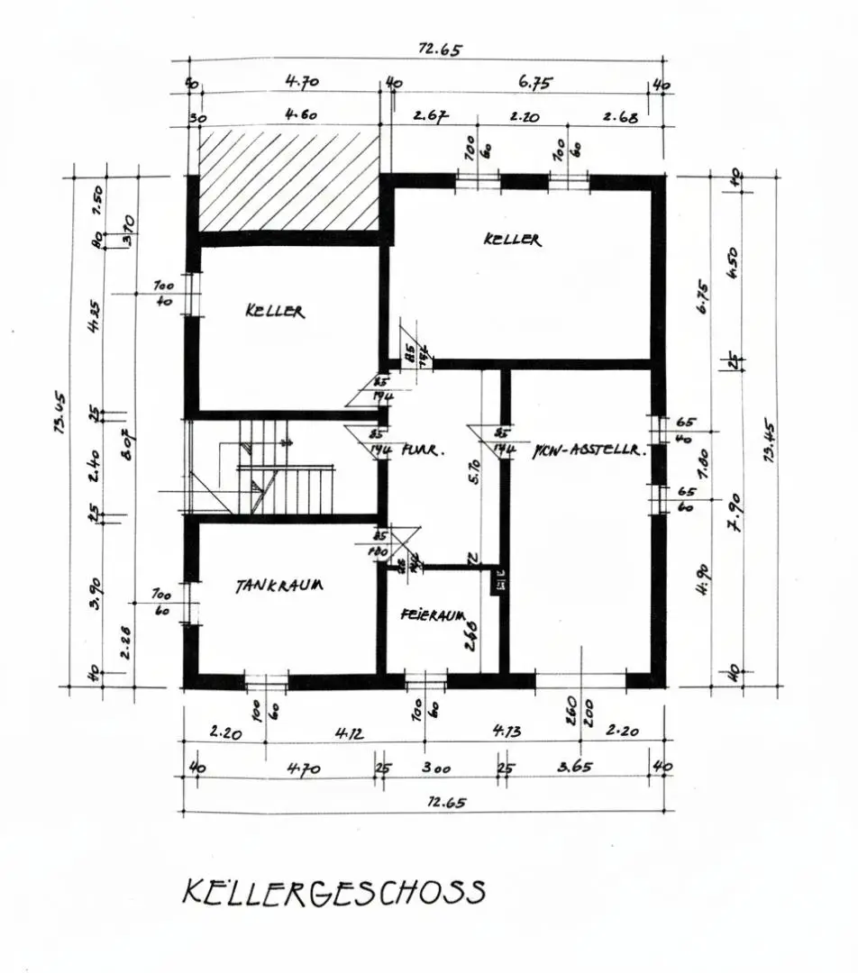Grundriss Keller