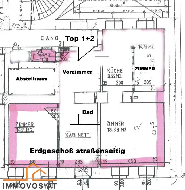 *4 Zimmer ALTBAU-WOHNUNG im Erdgeschoss*