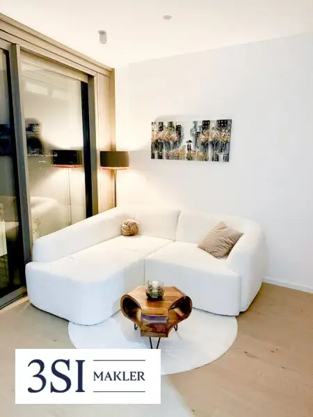 Exklusive möblierte Wohnung in den DANUBEFLATS mit phantastischem Ausblick