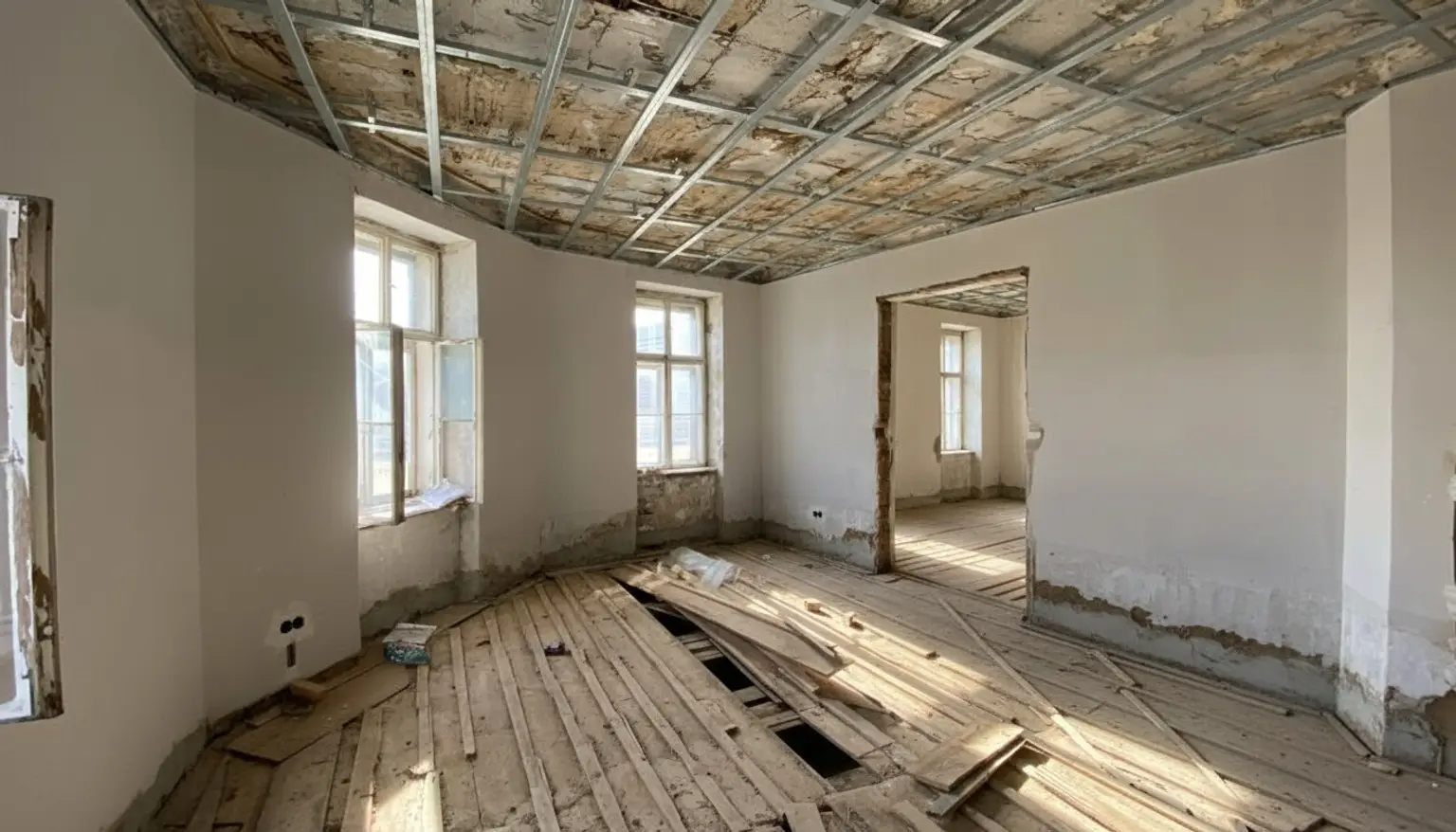 Belagsfertige 3-Zimmer-Wohnung in Herstellung