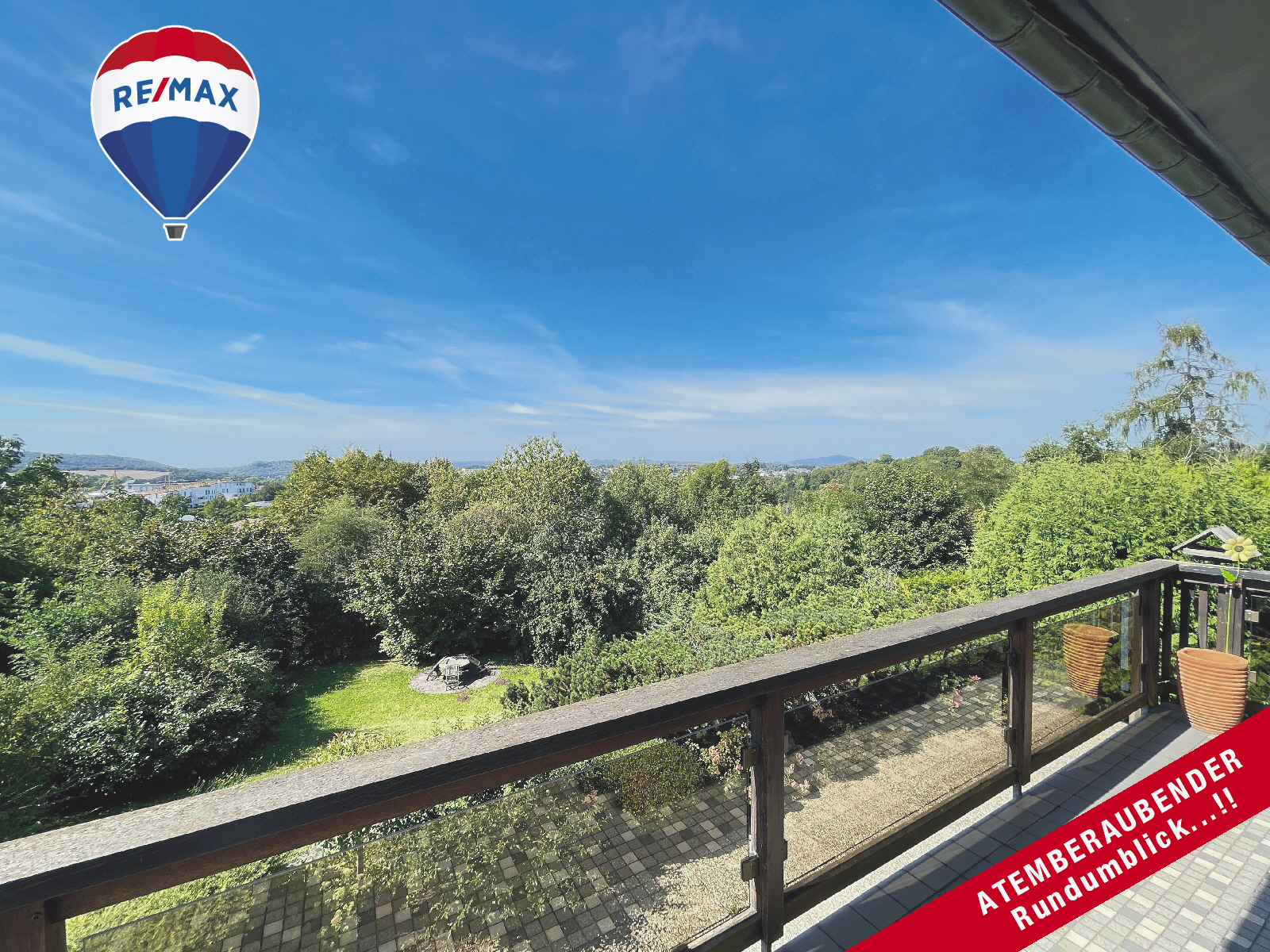 Ein- bis Zweifamilienhaus 
mit UNVERBAUBARER Fernsicht
 in RUHIGER Höhenlage gewünscht....?