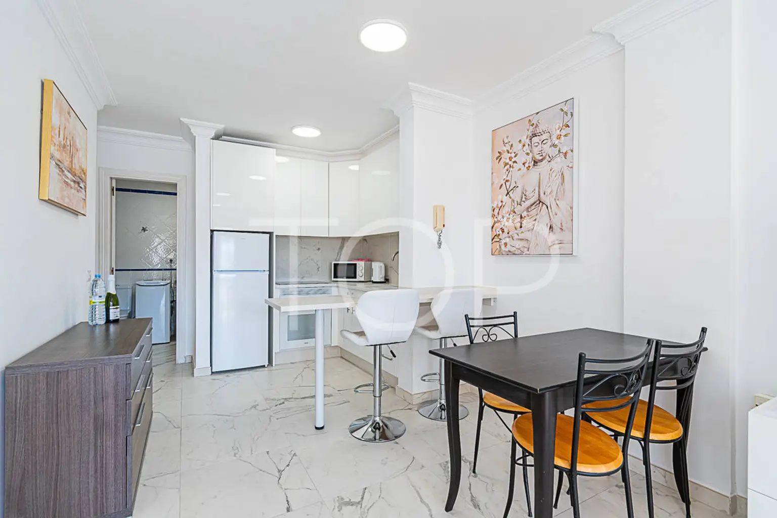 Apartament-La-Caleta-Diningroom - Kitchen-Tenerife