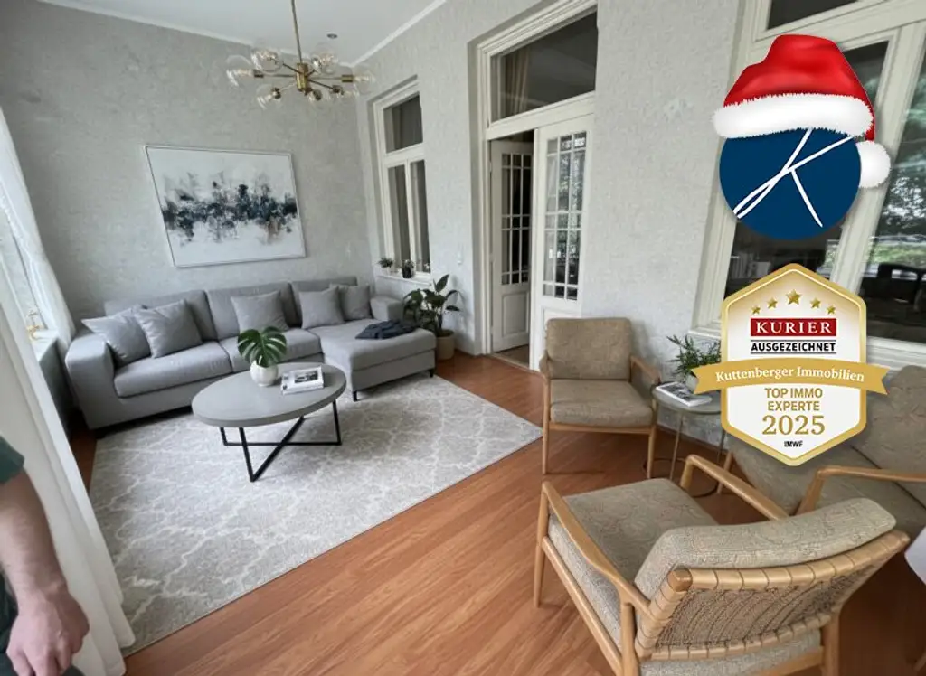 Preisreduktion ! Historisches Herrenhaus im Villenviertel von Baden: ca.450m² WF mit Grundfläche von 1873qm und 17 Zimmern zum Sanieren! (V2 & Schut