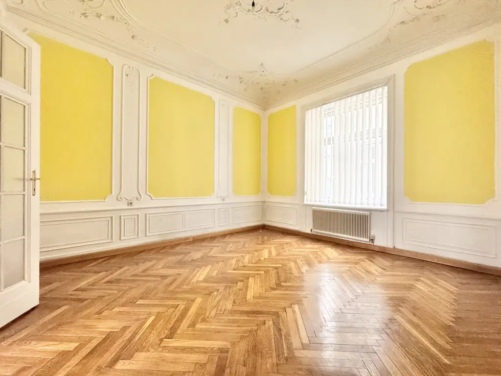 TOPLAGE NÄHE THERESIANUM | EXKLUSIVE, HELLE 5-ZIMMER | ALTBAU MIT GARTENSEITIGEM BALKON | U-BAHN-NÄHE