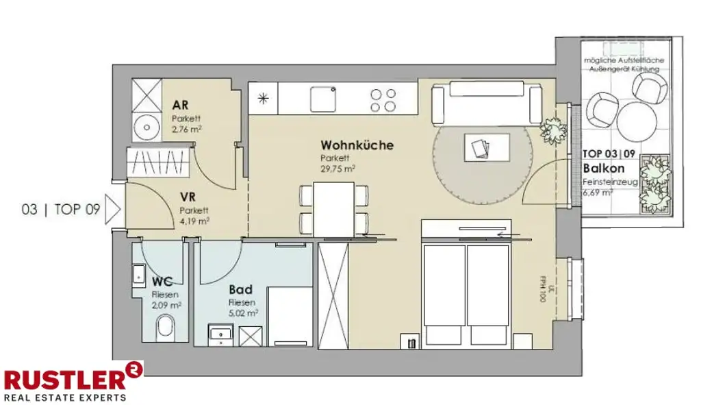 Einzigartige Mietwohnung im Zentrum Mödling