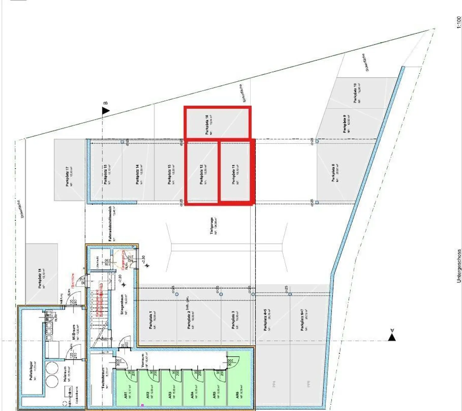 Längenfeld - Plan Parkplatz 12