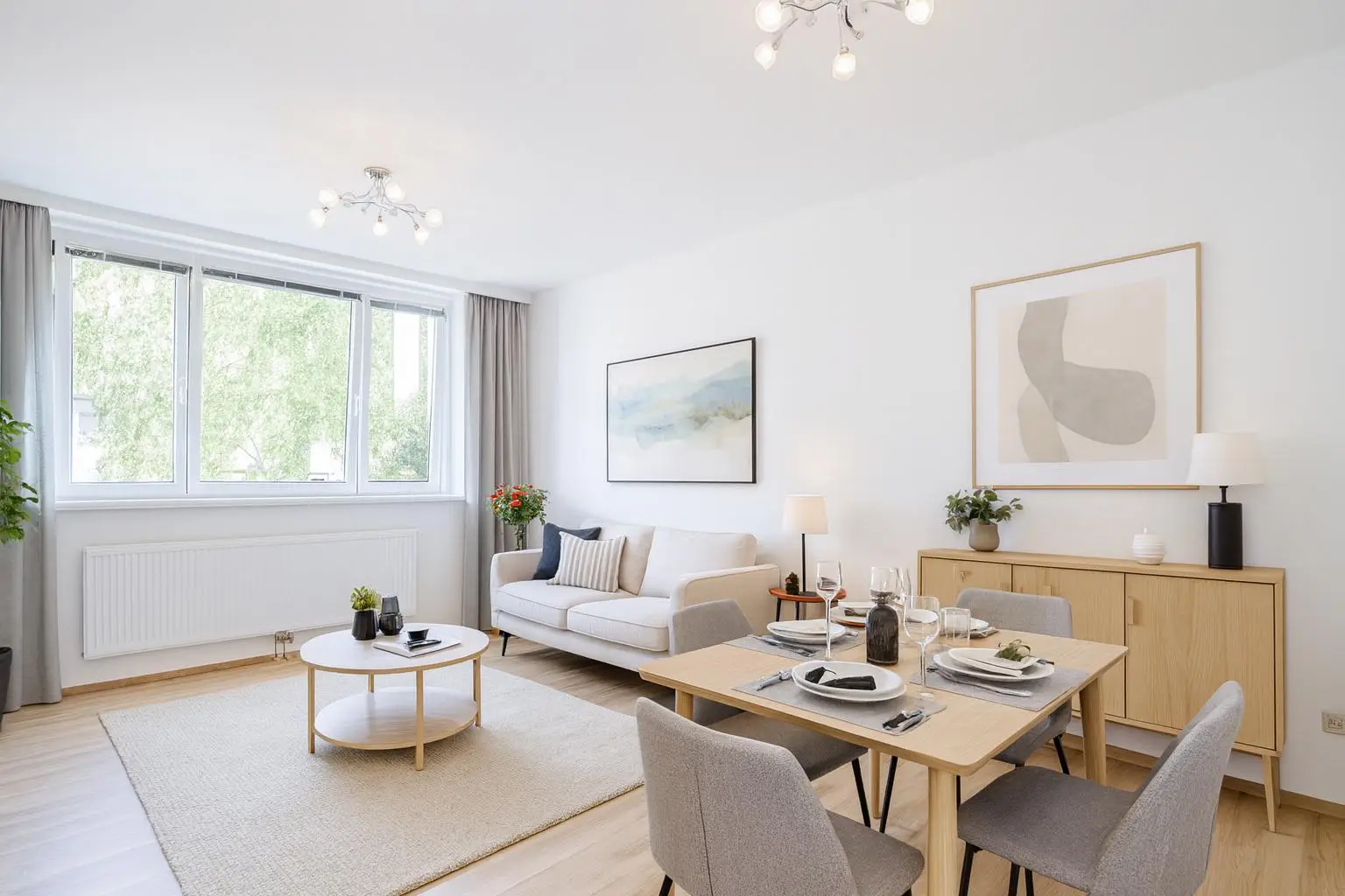 Wohn-/Essbereich, Einrichtungsbeispiel