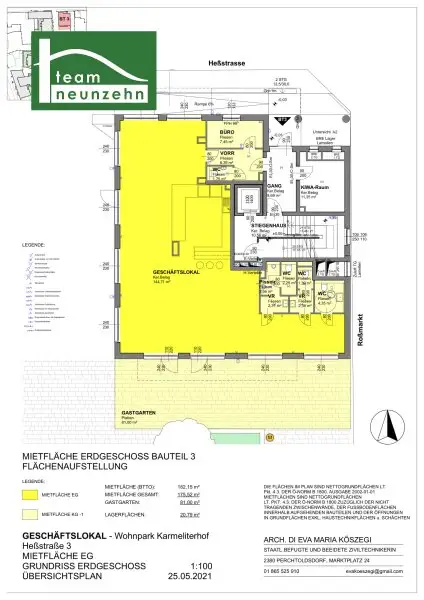 Gewerbeobjekt im Karmeliterhof zwischen Rathausplatz und Julius-Raab-Promenade! BAR/KONDITOREI/CAFE. - WOHNTRAUM