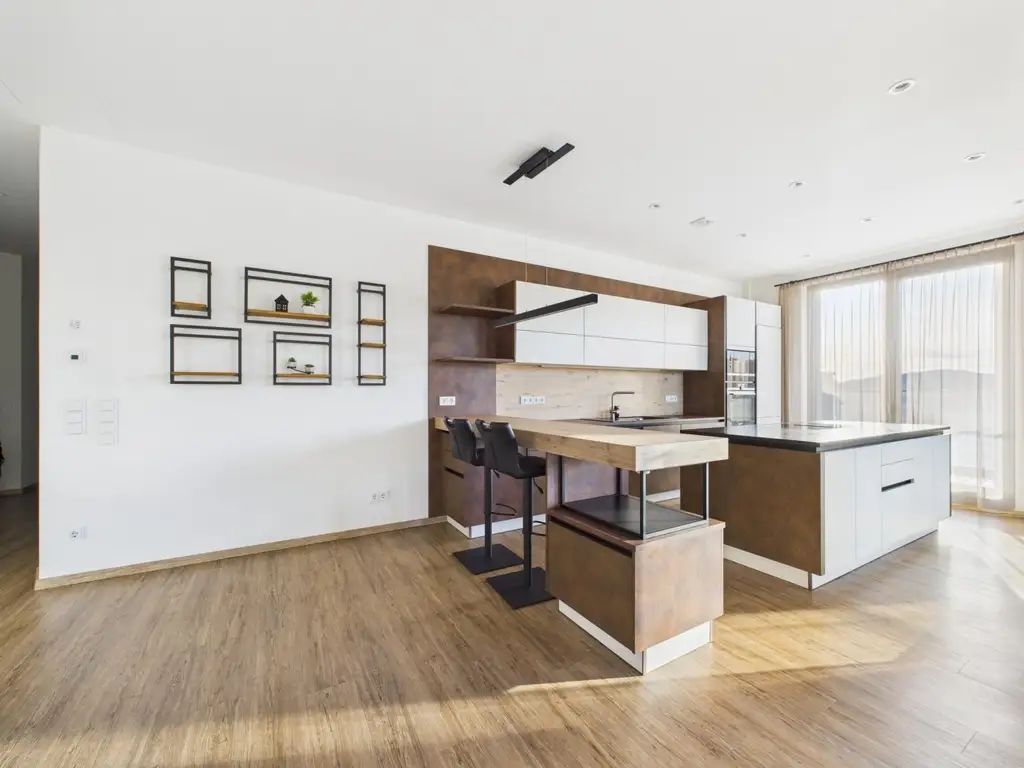 LINZ/URFAHR (BRUCKNER TOWER): EINE PERFEKTE WOHNKOMPOSITION-EIGENTUMSWOHNUNG 129,09 m² Wohnfläche + 64,15 m² Balkon + Tiefgaragenstellplätze