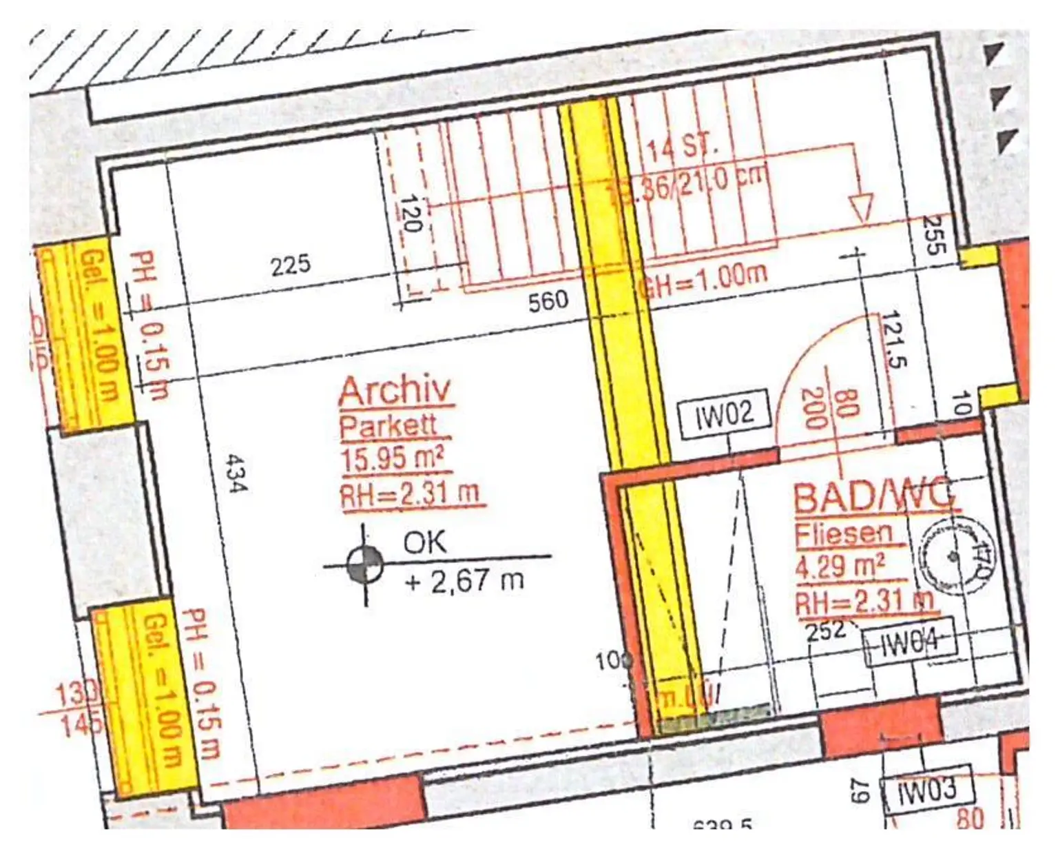 Sobieskigasse Obj.3318 Plan OG