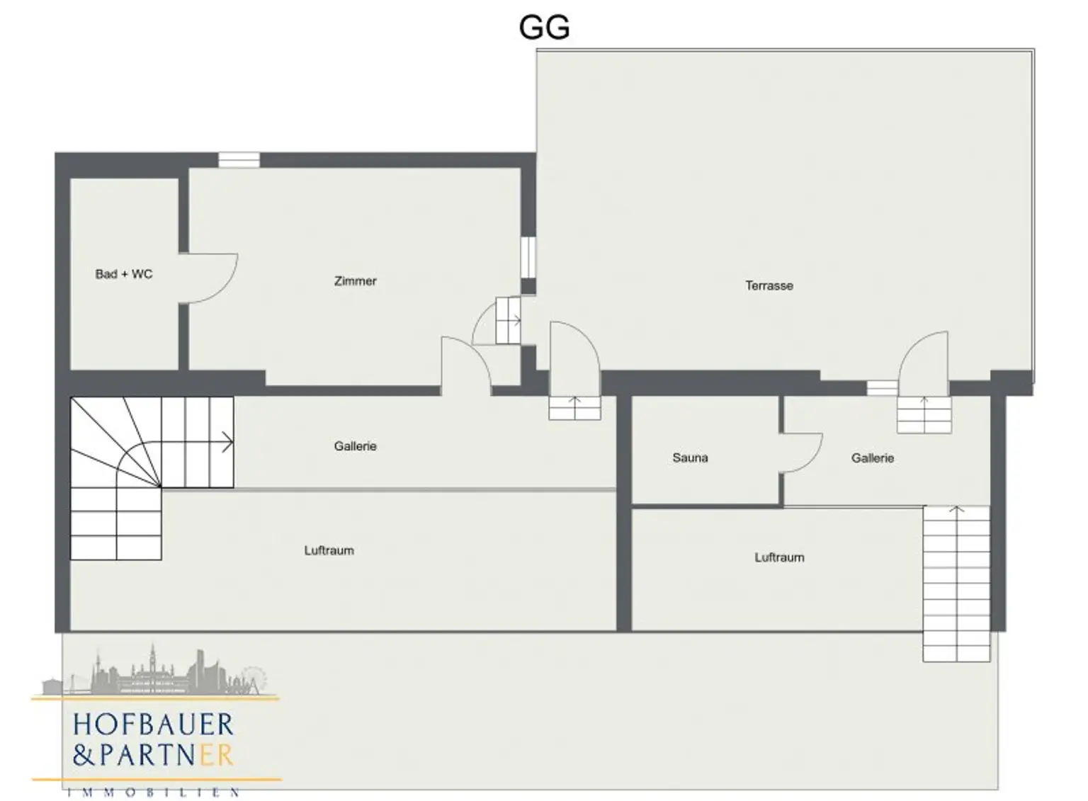 Exklusive Dachgeschoss-Maisonette mit Terrasse in bester Lage des 3. Bezirks
