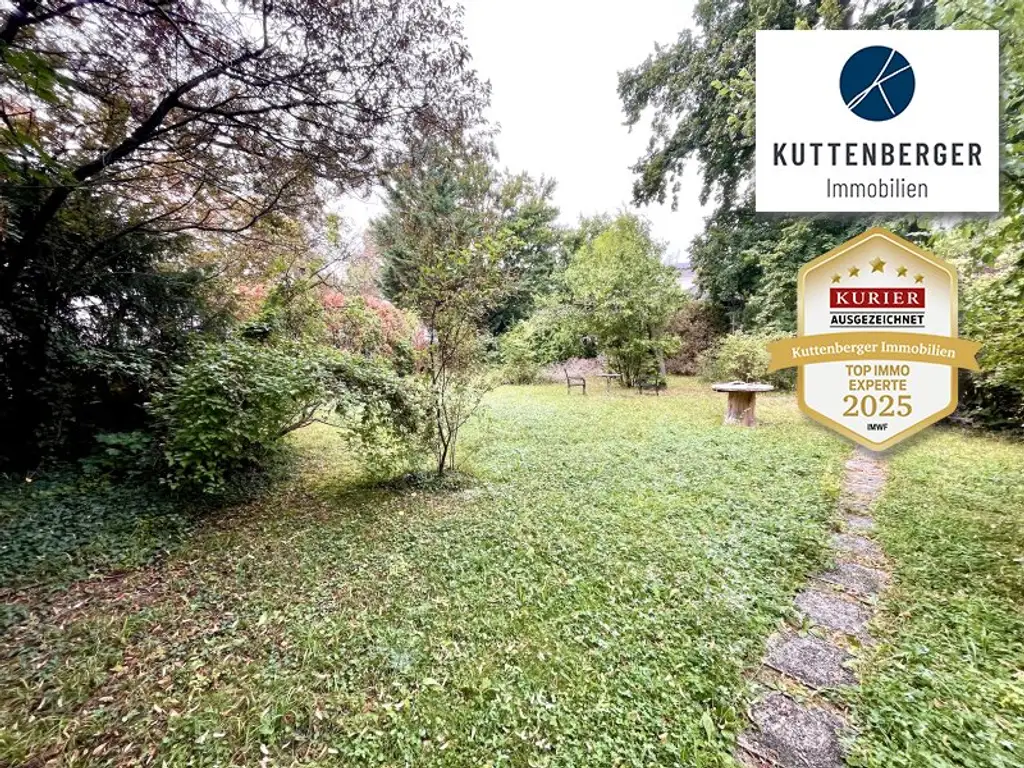 Historisches Herrenhaus im Villenviertel von Baden: ca.450m² WF mit Grundfläche von 1873qm und 17 Zimmern zum Sanieren! (V2 & Schut