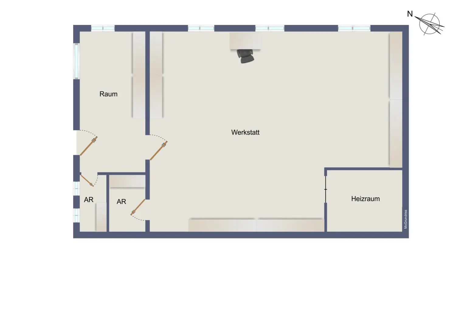 Grundrissplan UG