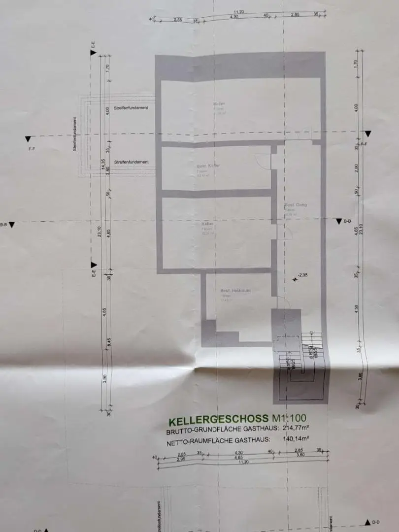 Plan Kellergeschoss
