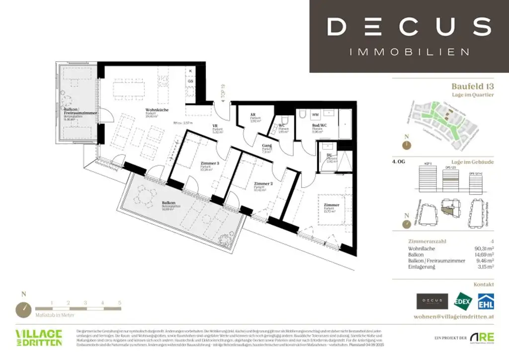 | VIER ZIMMER | EIGENNUTZER | URBAN DAHEIM | VILLAGE IM DRITTEN | BAUFELD 13 | FERTIGSTELLUNG 2027