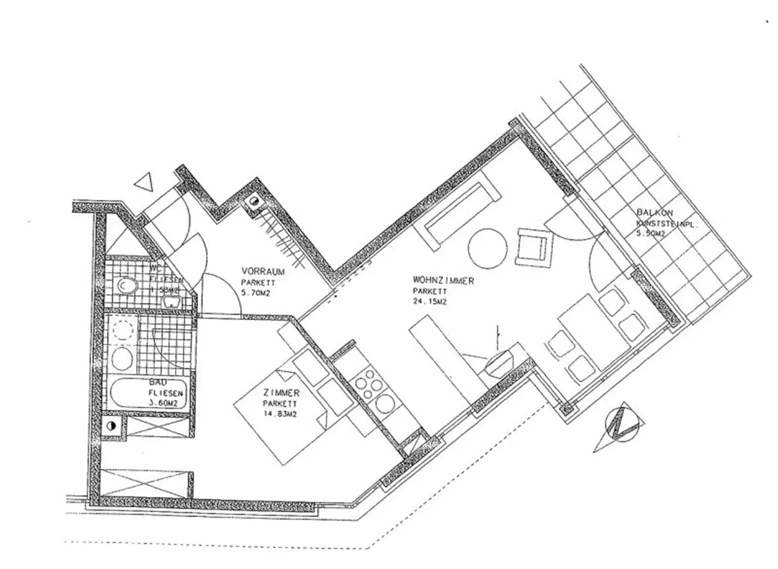 GRINZINGER RUHELAGE - BALKONMIETE