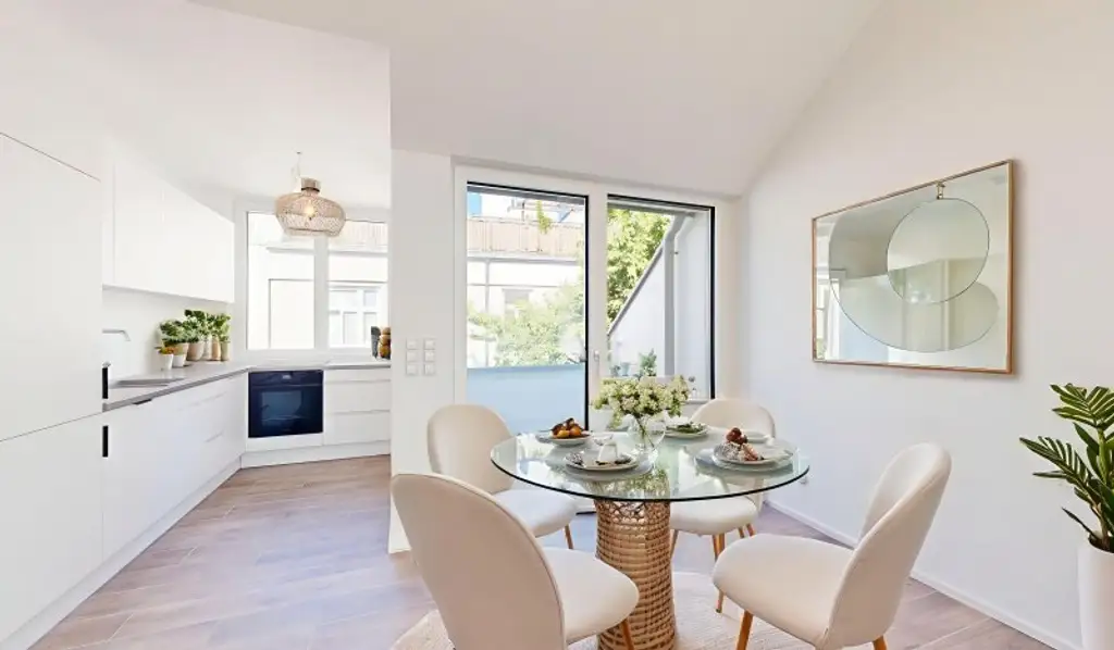 Moderne 2-Zimmer Dachgeschosswohnung | Terrasse | Klimaanlage | Nähe Café Hummel | Erstbezug