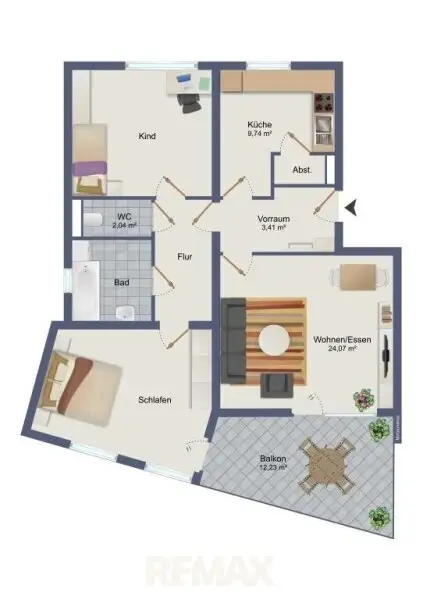 schematischer Grundriss