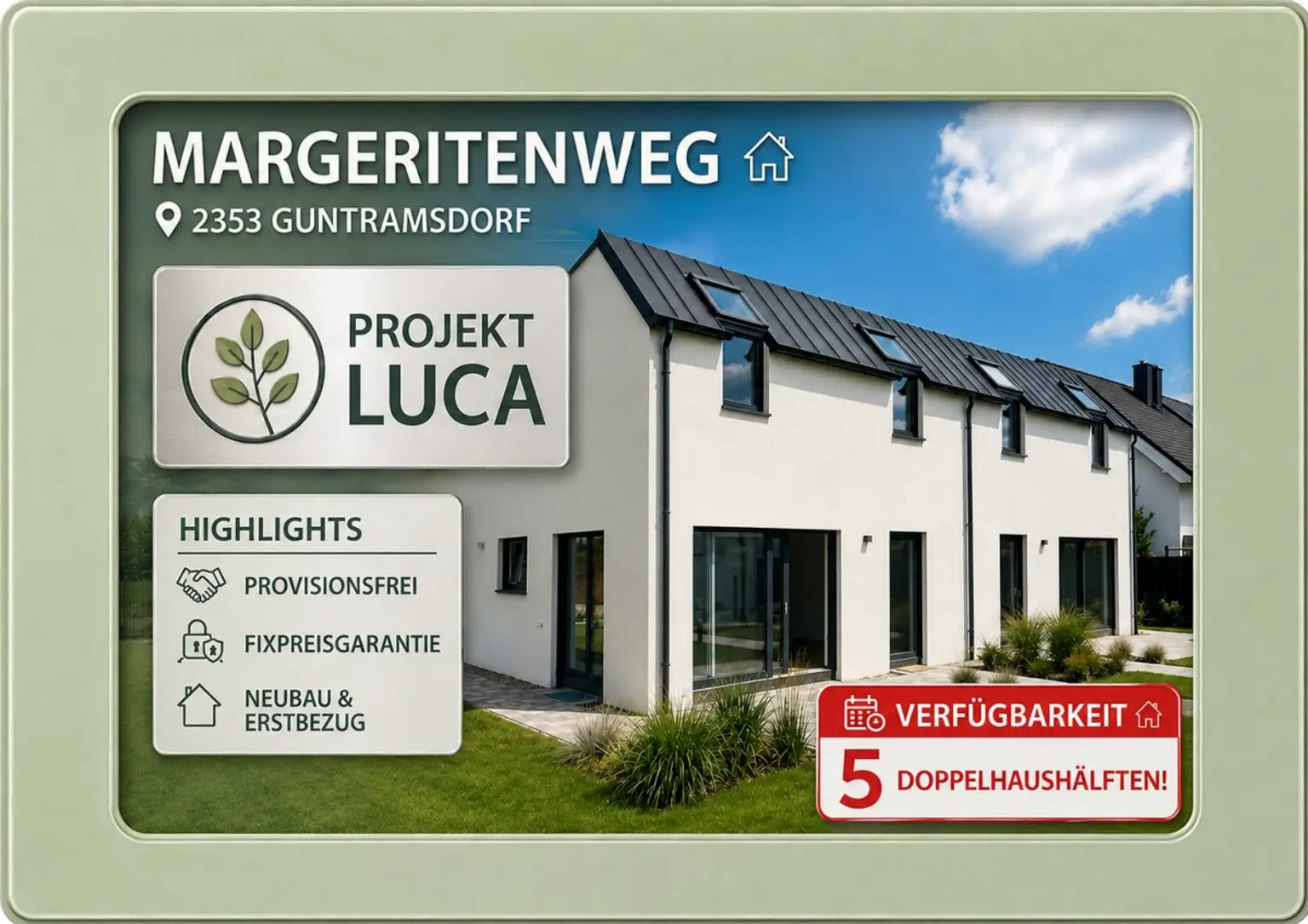 Startbild | ++ WOHNEN MIT WOW-EFFEKT ++ NUR NOCH 5 HÄUSER | Prima Service Immobilien