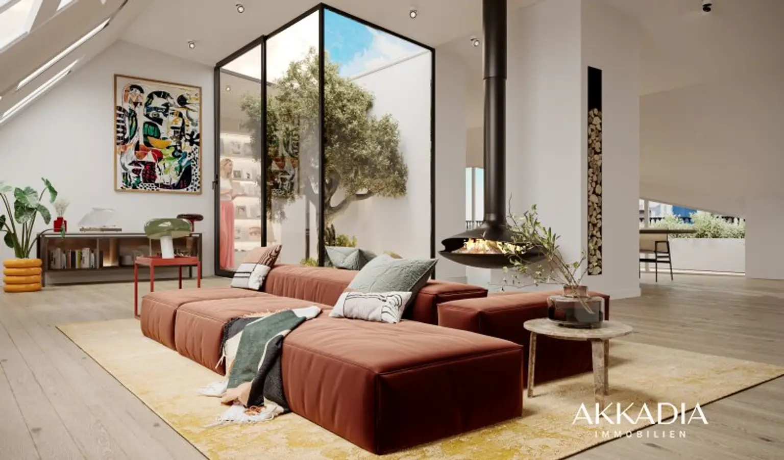 Das Penthouse über den Baumkronen