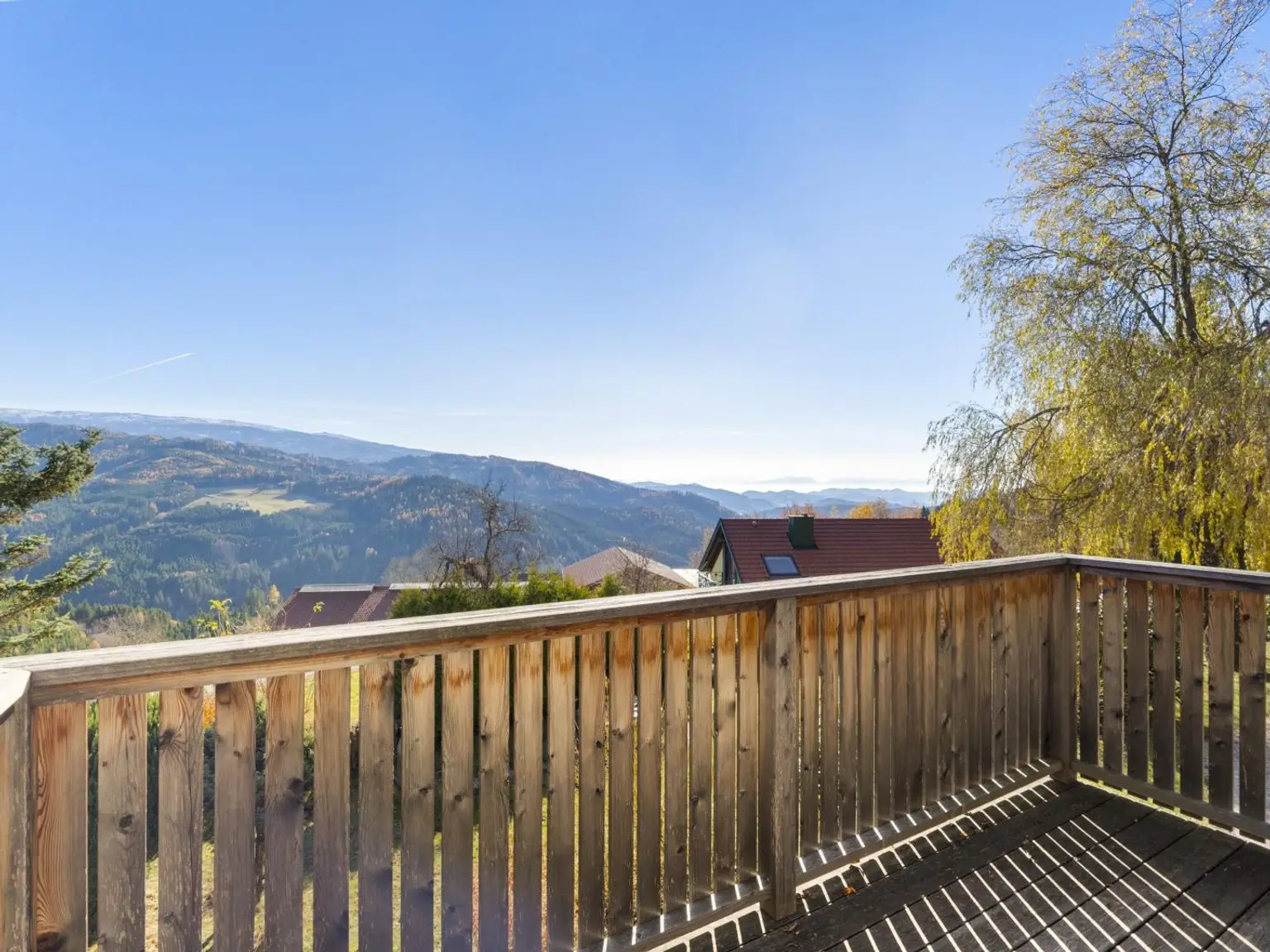 Blick vom Balkon