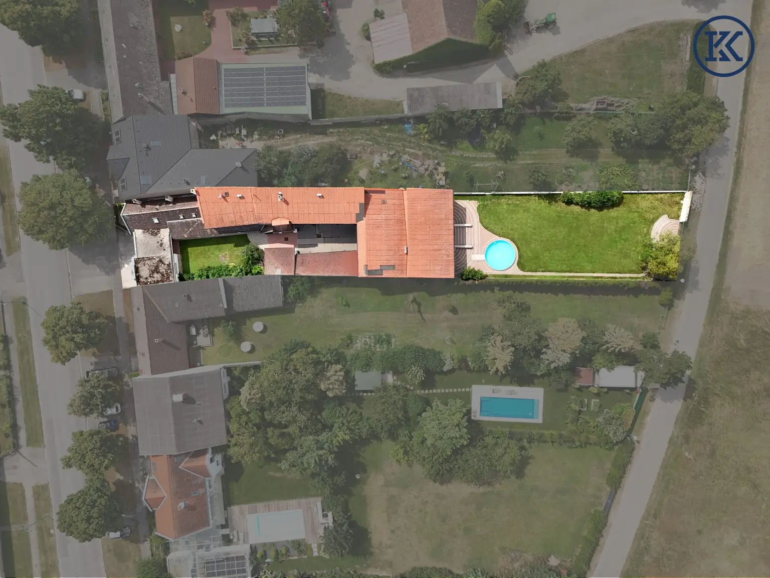 Grundstück abgegrenzt